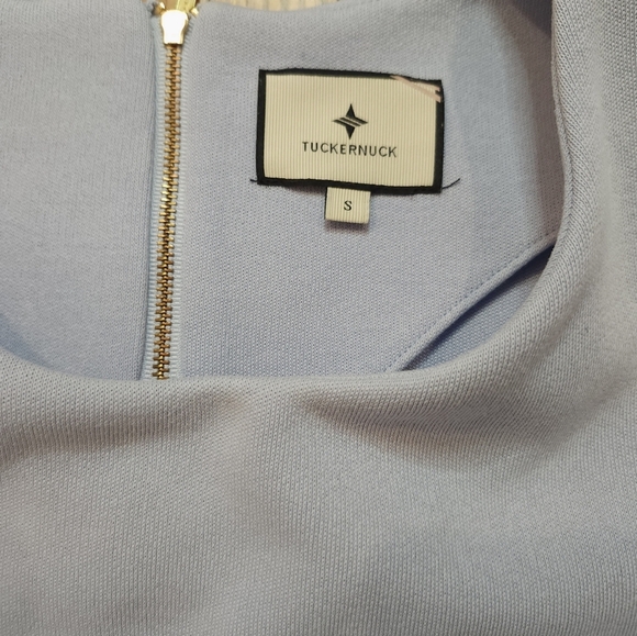 Tuckernuck Francoise Dres Size S Light Blue Flaw READ - Picture 3 of 10